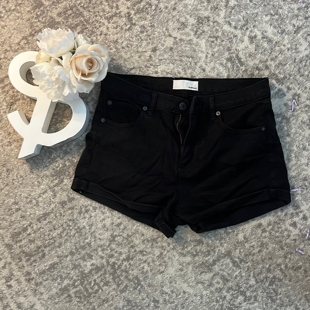 Black Jean shorts